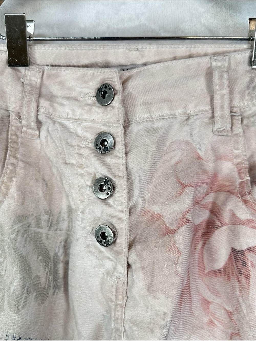 RARE Vintage Y2K Made in Italy Low Rise Butterfly Print Pants by Angela Mara - Picture 3 of 10